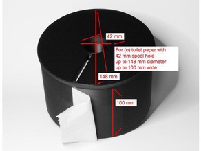 kağıt kutu tutucu - büyük 3d yazıcı aksesuarları 3d print model - Mito3D
