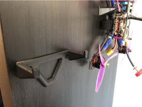 drone gancho r c vehículos de carreras el fpv racer drones almacenamiento la pared 3d print model - Mito3D