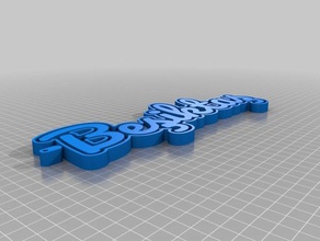 50 bjk Anahtarlık özelleştirilmiş 3d print model - Mito3D
