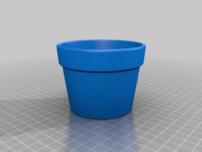 thinner pot outdoor & garden customized 3d print model - Mito3D