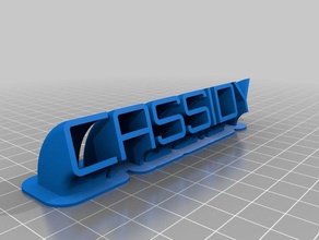 il mio personalizzato spazzare targhetta office su misura 3d print model - Mito3D