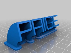 paige office personalizado 3d print model - Mito3D