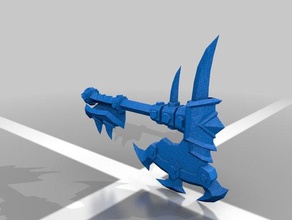 guerrier artefact axes jouets & accessoires de jeux 3d print model - Mito3D
