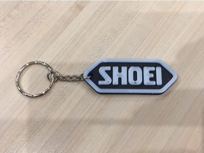 shoei keychain motorcycles keychains helmet motorcycle porte cle 3d print model - Mito3D