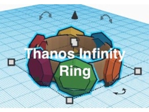 thanos infinity ring La stampa 3d avengers infinito stone la marvel anello super eroe 3d print model - Mito3D