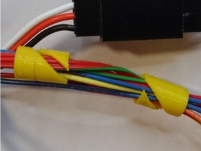 simple clip de câble l'électronique la gestion des câbles 3d print model - Mito3D