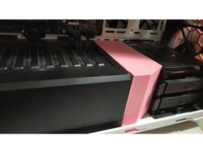 masterbox 5 psu cover extender computer 3d print model - Mito3D