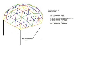 3 4 4v geodesic dome 3d printer parts simhopp 3d print model - Mito3D