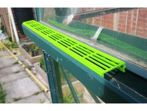 greenhouse gutter guard outdoor & garden 3d print model - Mito3D