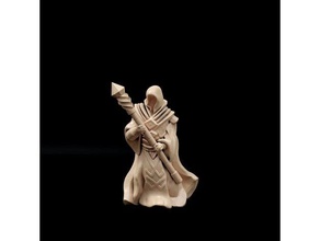 guild mage staff 32mm scale toys & games 28mm boardgame boardgames dnd dnd5e dungeons dragons fantasy frostgrave game gaming miniature miniatures mordheim pathfinder roleplaying rpg sorcerer tabletop wargame wargames wargaming warhammer wizards 3d print model - Mito3D