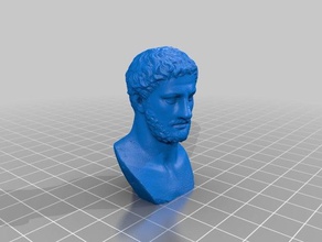 pythagore portrait du nez remix art cool célèbre mathmatics sculpter la sculpture 3d print model - Mito3D