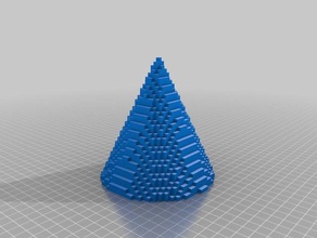 torture test voxelization cone art 3d print model - Mito3D