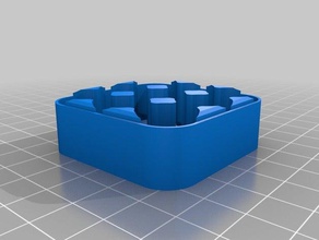 Akku-case cr2 - 3 x unten Container kundengebundene 3d print model - Mito3D