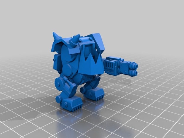 mega nob Körper 3d-drucken 28 40k Rüstung mech ork power-Rüstung 3D print model - Mito3D