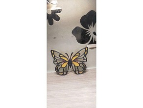 Schmetterling Haarspange clip diy Haar-clip 3d print model - Mito3D