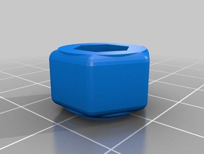 10mm m5 küçük somun topuzu diy özelleştirilmiş 3d print model - Mito3D