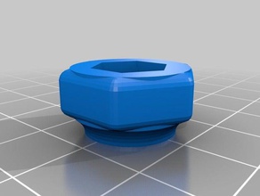 m4 médio porca botão de 10mm diy personalizado 3d print model - Mito3D