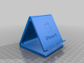 iphone 6 stand v2 telefone celular suporte do 3d print model - Mito3D