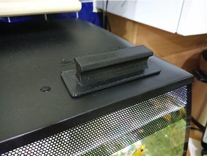 fluval flex Fütterung Loch abdecken hobby 3d print model - Mito3D