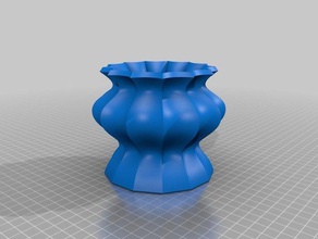 vaso A impressão 3d facilidade o de flor 3d print model - Mito3D