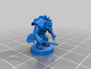 goff rocker guitar nob creatures 40k ork warhammer 3d print model - Mito3D