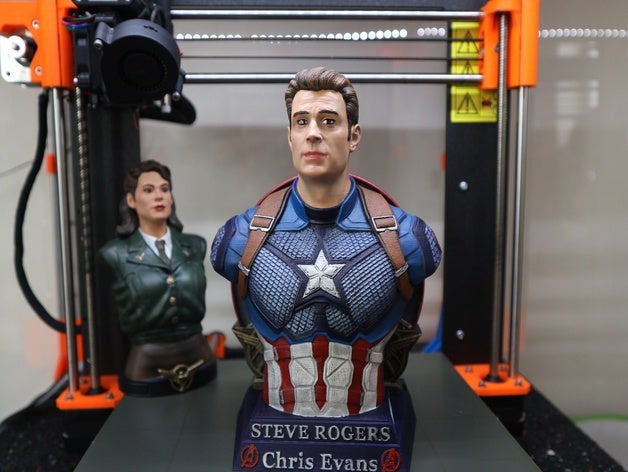 steve rogers - captain america Kunst avengers die Büste chris evans Endspiel marvel Skulptur 3D print model - Mito3D