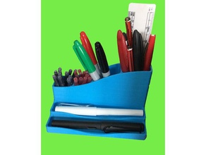 desk tidy office organiser organizer fountain pen pens organization supplies tool 3d print model - Mito3D