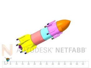rocket ship r c vehicles fantasy spaceship toys 3d print model - Mito3D