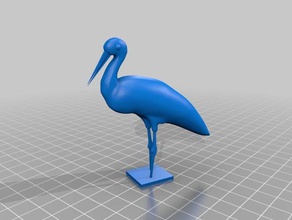 leylek zinnsoldat wehrmann klapperstorch hayvanlar 3d print model - Mito3D