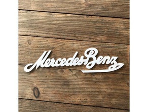mercedes benz logotipo carl assinatura a indústria automotiva 3d print model - Mito3D