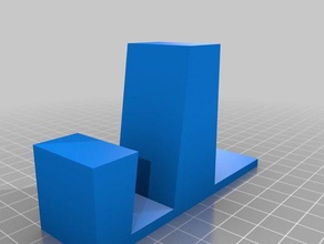 customizable simple monitor stand office 3d print model - Mito3D