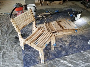 madera contrachapada cnc valovi silla de los hogares presidente opendesk la shaper 3d print model - Mito3D