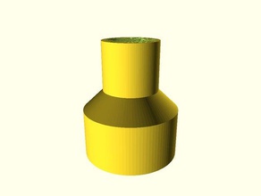 vacuum hose adapter parts 3d print model - Mito3D