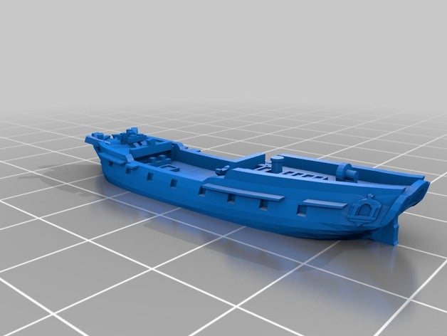 swan-class ship sloop 14 16 gun 1767-1815 3D print model - Mito3D