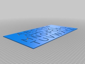 questrial alfabeto ferramentas de arte personalizado 3d print model - Mito3D