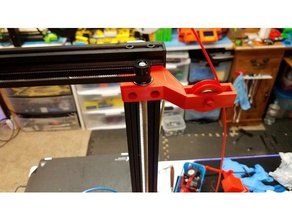 cr-10s pro dual z bracket filament guide v5 3d printer parts 3d print model - Mito3D