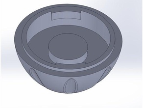 le phare de la batterie pac pièces couvercle piles lampe poche tête 3d print model - Mito3D