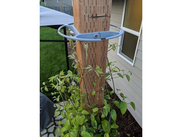 Kletterpflanze support 4x4-post outdoor & Garten 4x4-Halterung clematis klettern Reben vine bracket unterstützt 3D print model - Mito3D