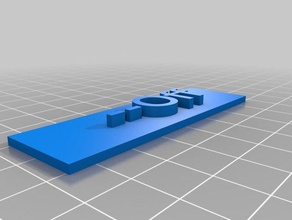 mon personnalisés nameplateoff les signes et logos personnalisé 3d print model - Mito3D