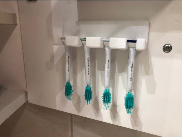 halterung f r philips sonicare bathroom holder philips-sonicare 3D print model - Mito3D