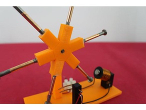 tırnak motor mekanik oyuncaklar elektrik motoru manyetizma solenoid 3d print model - Mito3D