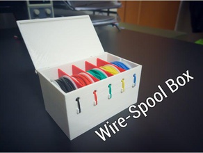 wire spool box containers cable holder organizer management 3d print model - Mito3D