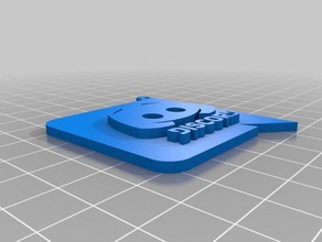 Zwietracht Schlüsselbund Schlüsselanhänger discordapp keychain 3d print model - Mito3D