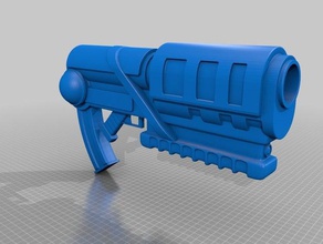 x-com pesado de plasma props extranjero el cañón arma fuego humanos xcom 3d print model - Mito3D