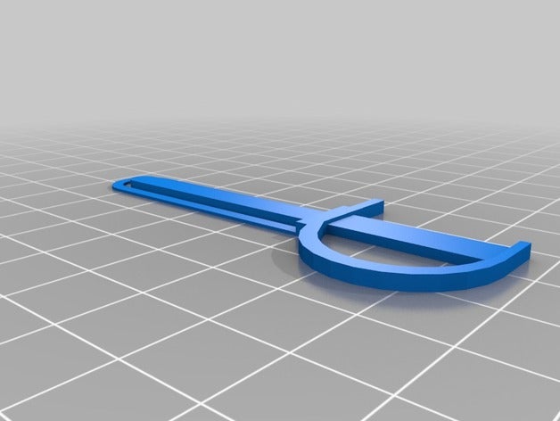 pirate sword bookmark hobby 3D print model - Mito3D