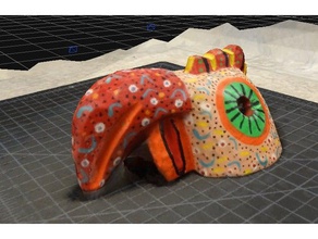 guatamalan tavuk maskesi - 3 boyutlu tarama sistemleri ve uygulamaları kopyaları 3df zephyr 3d taranmış guatamala maske fotogrametrik 3d print model - Mito3D