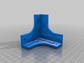 flsun cube corner bracket 3d printer parts 2020 extrusion 3d print model - Mito3D