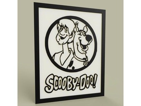 scooby-doo 2d sanat 2dart duvar sanatı eğlenceli komik lol resim scooby doo fred shaggy 3d print model - Mito3D