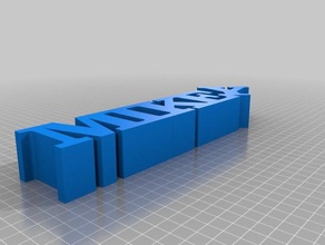 mikey ângulo nome do bloco esculturas personalizado 3d print model - Mito3D