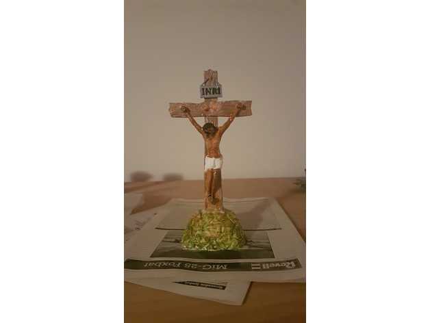diy jesus cross people christ painting 3D print model - Mito3D